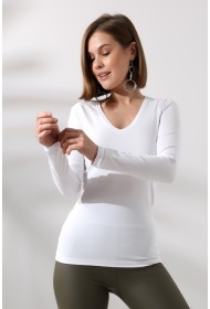 19645 KADIN UZUN KOL V YAKA BADY 