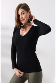 19645 KADIN UZUN KOL V YAKA BADY 