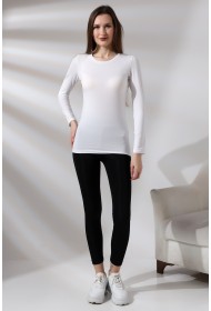 19646 KADIN UZUN KOL BİSİKLET YAKA BADY 