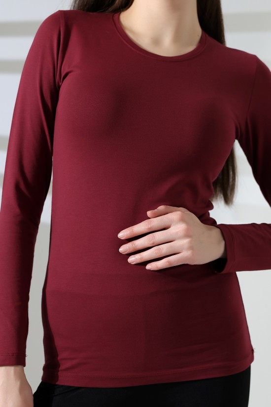 19646 KADIN UZUN KOL BİSİKLET YAKA BADY 