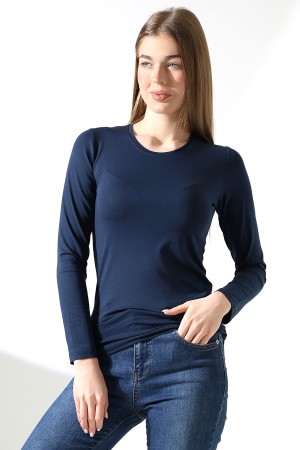 19646 KADIN UZUN KOL BİSİKLET YAKA BADY 