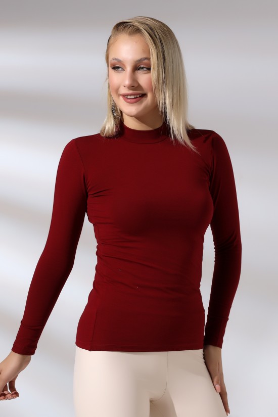 19939 KADIN UZUN KOL YARIM BALIKCI YAKA BADY 19939 KADIN UZUN KOL YARIM BALIKCI YAKA BADY