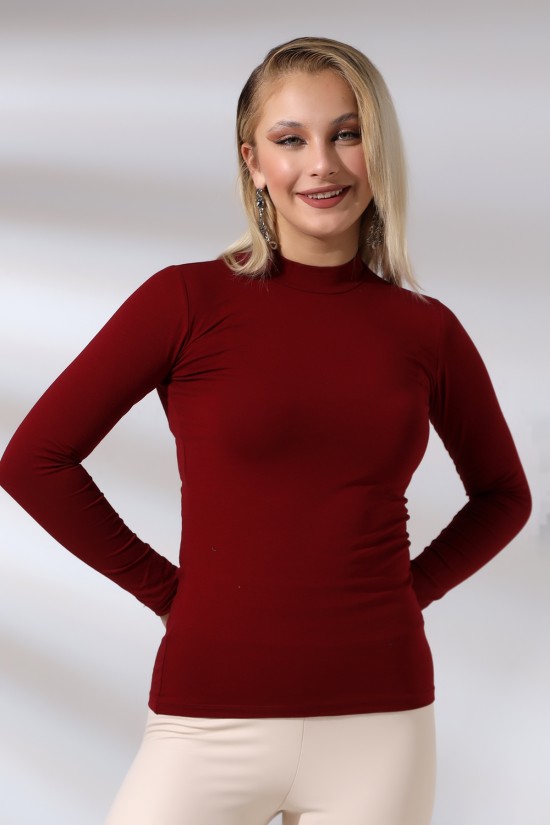 19939 KADIN UZUN KOL YARIM BALIKCI YAKA BADY 19939 KADIN UZUN KOL YARIM BALIKCI YAKA BADY