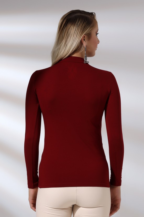 19939 KADIN UZUN KOL YARIM BALIKCI YAKA BADY 19939 KADIN UZUN KOL YARIM BALIKCI YAKA BADY