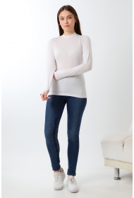 21756 KADIN YARIM BALIKÇI UZUN KOLU PARMAK GEÇMELİ BLUZ 21756 KADIN YARIM BALIKÇI UZUN KOLU PARMAK GEÇMELİ BLUZ