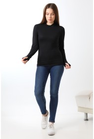 21756 KADIN YARIM BALIKÇI UZUN KOLU PARMAK GEÇMELİ BLUZ 21756 KADIN YARIM BALIKÇI UZUN KOLU PARMAK GEÇMELİ BLUZ