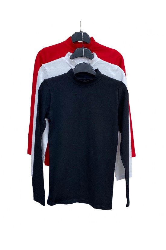 39939 - 3LÜ PAKET BAYAN UZUN KOL YARIM BALIKCI YAKA BADY 39939 - 3LÜ PAKET BAYAN UZUN KOL YARIM BALIKCI YAKA BADY