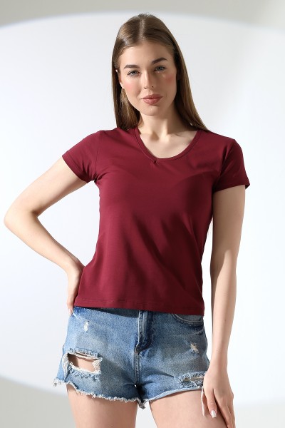 21043 KADIN KISA KOL V YAKA BADY 