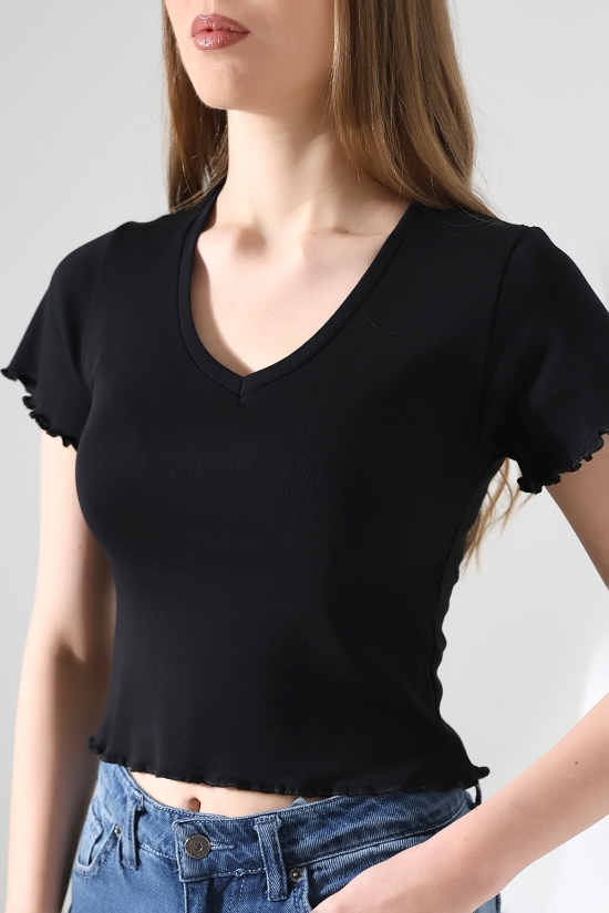 21810 KADIN PENYE KOMPAKT LİKRASIZ RİB PAMUKLU KISA KOLU VE ETEĞİ BÜZGÜ BEBE OVERLOKLU V YAKA TSHIRT 21810 KADIN PENYE KOMPAKT LİKRASIZ RİB PAMUKLU KISA KOLU VE ETEĞİ BÜZGÜ BEBE OVERLOKLU V YAKA TSHIRT