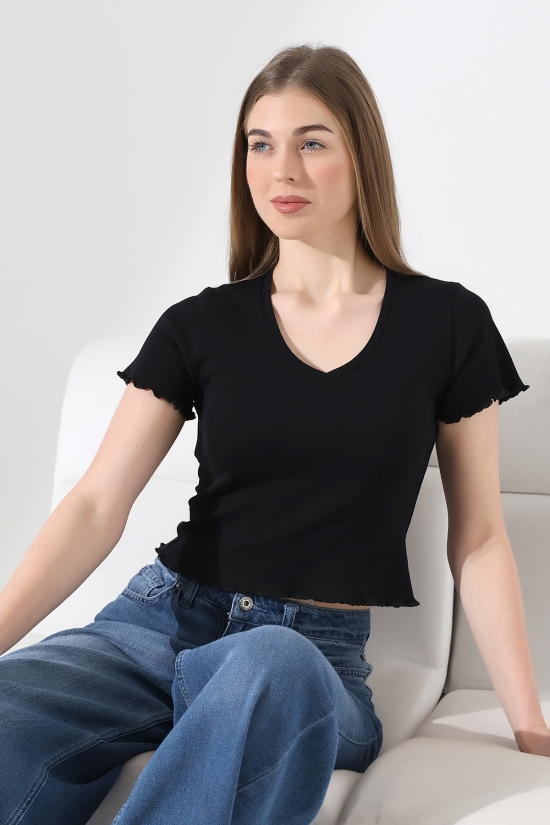 21810 KADIN PENYE KOMPAKT LİKRASIZ RİB PAMUKLU KISA KOLU VE ETEĞİ BÜZGÜ BEBE OVERLOKLU V YAKA TSHIRT 21810 KADIN PENYE KOMPAKT LİKRASIZ RİB PAMUKLU KISA KOLU VE ETEĞİ BÜZGÜ BEBE OVERLOKLU V YAKA TSHIRT