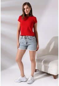 21060 KADIN KISA KOL BİSİKLET YAKA BADY 21060 KADIN KISA KOL BİSİKLET YAKA BADY