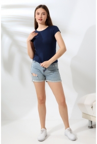 21060 KADIN KISA KOL BİSİKLET YAKA BADY 21060 KADIN KISA KOL BİSİKLET YAKA BADY