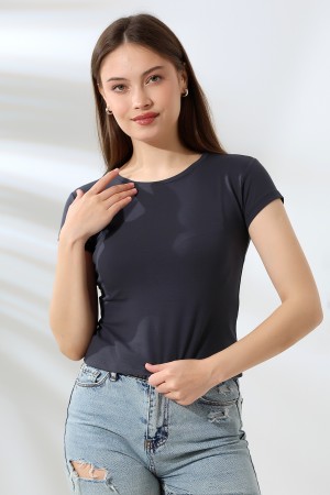 21060  KADIN KISA KOL BİSİKLET YAKA BADY 