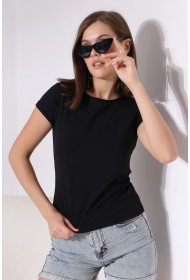 21066 KADIN KISA KOL CEPLİ LYC PİS BİSİKLET YAKA BADY 