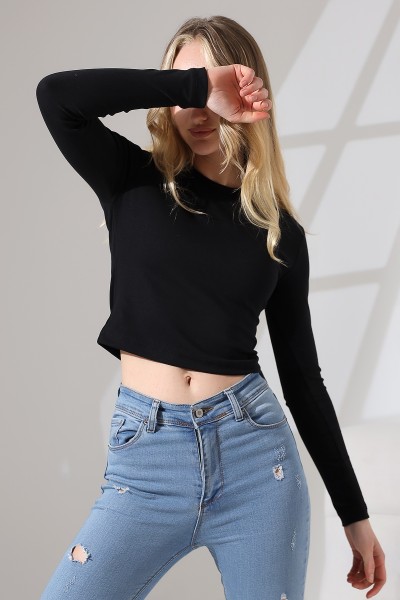 21651 KADIN FULL LYC KOMPAKT PENYE RİB UZUN KOL DİK BİSİKLET YAKA TSHIRT 21651 KADIN FULL LYC KOMPAKT PENYE RİB UZUN KOL DİK BİSİKLET YAKA TSHIRT