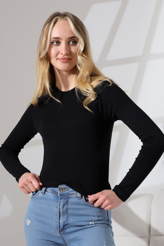 21651 KADIN FULL LYC COMPACK PENYE RİB UZUN KOL DİK BİSİKLET YAKA TSHIRT 21651 KADIN FULL LYC COMPACK PENYE RİB UZUN KOL DİK BİSİKLET YAKA TSHIRT