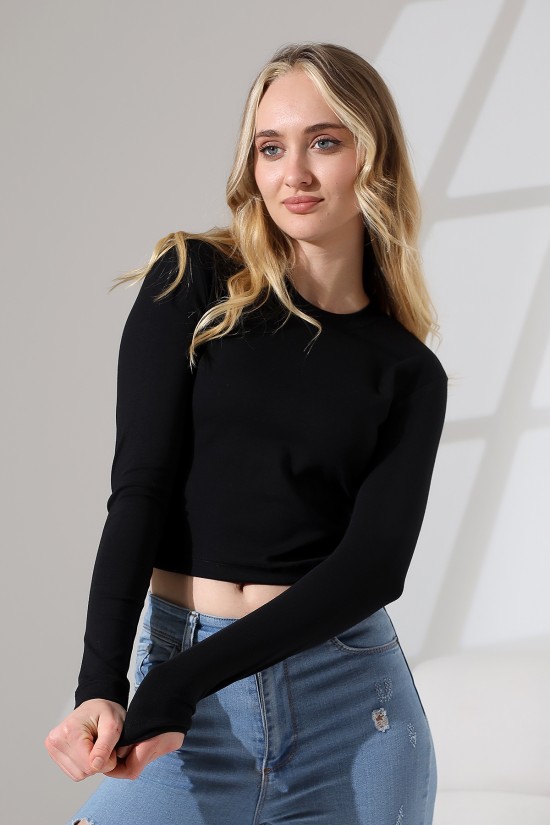 21651 KADIN FULL LYC COMPACK PENYE RİB UZUN KOL DİK BİSİKLET YAKA TSHIRT 21651 KADIN FULL LYC COMPACK PENYE RİB UZUN KOL DİK BİSİKLET YAKA TSHIRT