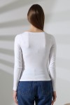 21897 KADIN KAYIK YAKA FULL LYC KOMPAKT PENYE RİB UZUN KOL TSHIRT 21897 KADIN KAYIK YAKA FULL LYC KOMPAKT PENYE RİB UZUN KOL TSHIRT