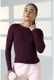 21897 KADIN KAYIK YAKA FULL LYC KOMPAKT PENYE RİB UZUN KOL TSHIRT 21897 KADIN KAYIK YAKA FULL LYC KOMPAKT PENYE RİB UZUN KOL TSHIRT