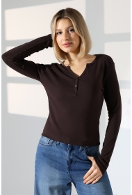 21926 KADIN FULL LYC KOMPAKT PENYE RİB UZUN KOL AÇIK PATLI DÜĞMELİ TSHIRT 21926 KADIN FULL LYC KOMPAKT PENYE RİB UZUN KOL AÇIK PATLI DÜĞMELİ TSHIRT