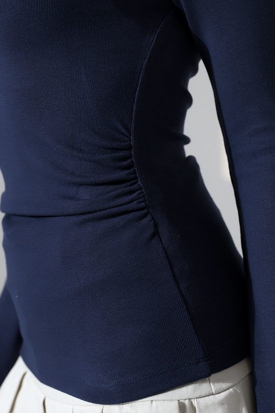 21951 KADIN KAYIK YAKA YANLARI LAST BÜZGÜLÜ FULL LYC VORTVİSK RİBANA UZUN KOL TSHIRT 21951 KADIN KAYIK YAKA YANLARI LAST BÜZGÜLÜ FULL LYC VORTVİSK RİBANA UZUN KOL TSHIRT