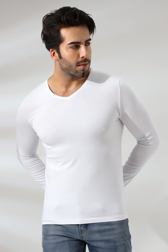 19648 ERKEK SLİM FIT UZUN KOL V YAKA BADY 19648 ERKEK SLİM FIT UZUN KOL V YAKA BADY