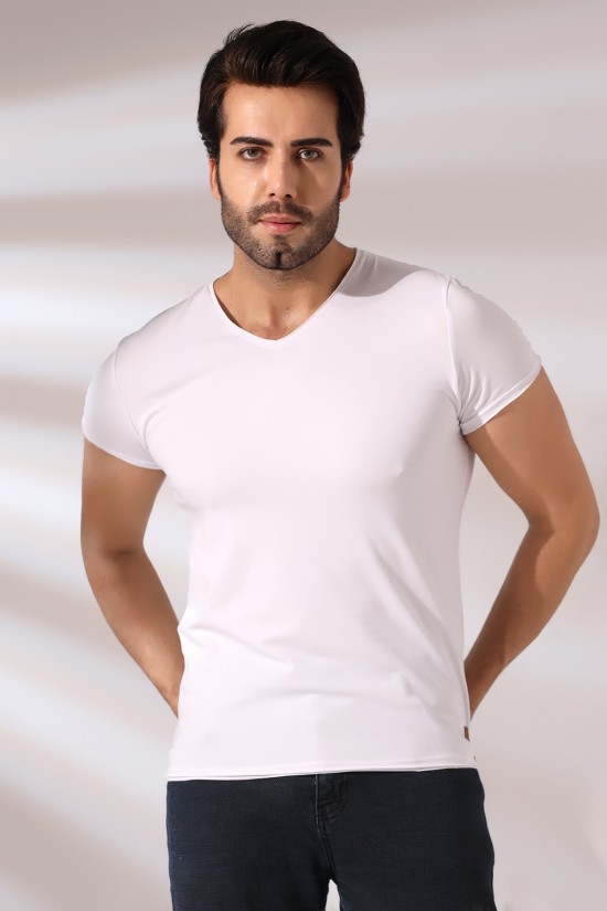 19955 ERKEK SLİM FİT KISA KOL V YAKA PİS DİKİMLİ BADY 19955 ERKEK SLİM FİT KISA KOL V YAKA PİS DİKİMLİ BADY