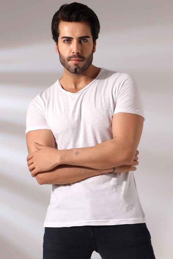 19959 ERKEK KISA KOL BİSİKLET YAKA PİS DİKİMLİ FLAMLI TSHIRT 19959 ERKEK KISA KOL BİSİKLET YAKA PİS DİKİMLİ FLAMLI TSHIRT