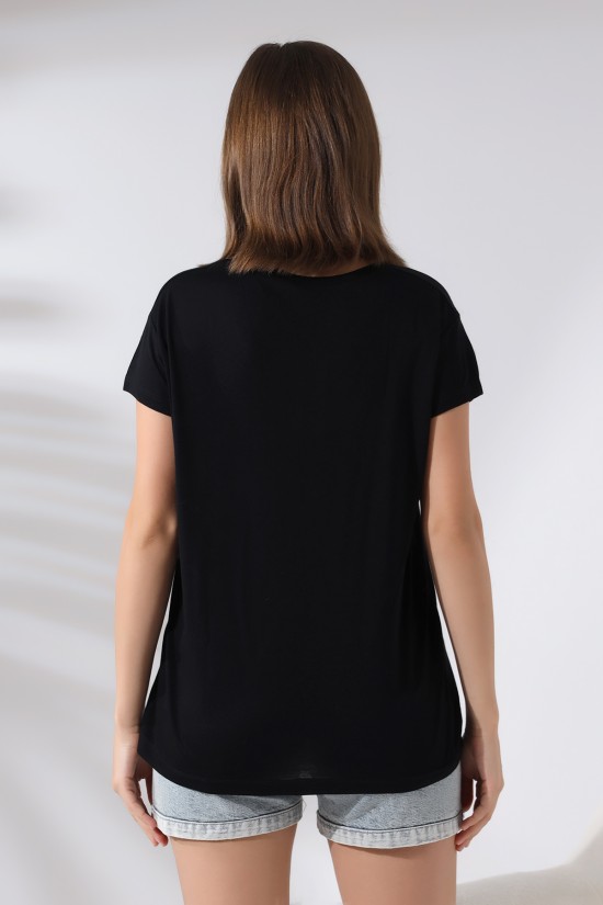 19410 BAYAN KISA KOL SALAŞ V YAKA VSK TSHIRT 19410 BAYAN KISA KOL SALAŞ V YAKA VSK TSHIRT