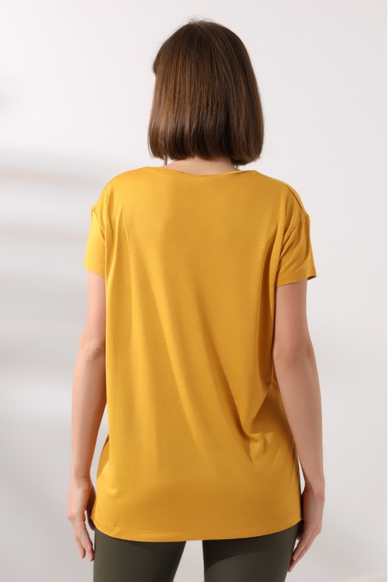 19410 KADIN KISA KOL SALAŞ V YAKA VSK TSHIRT 19410 KADIN KISA KOL SALAŞ V YAKA VSK TSHIRT