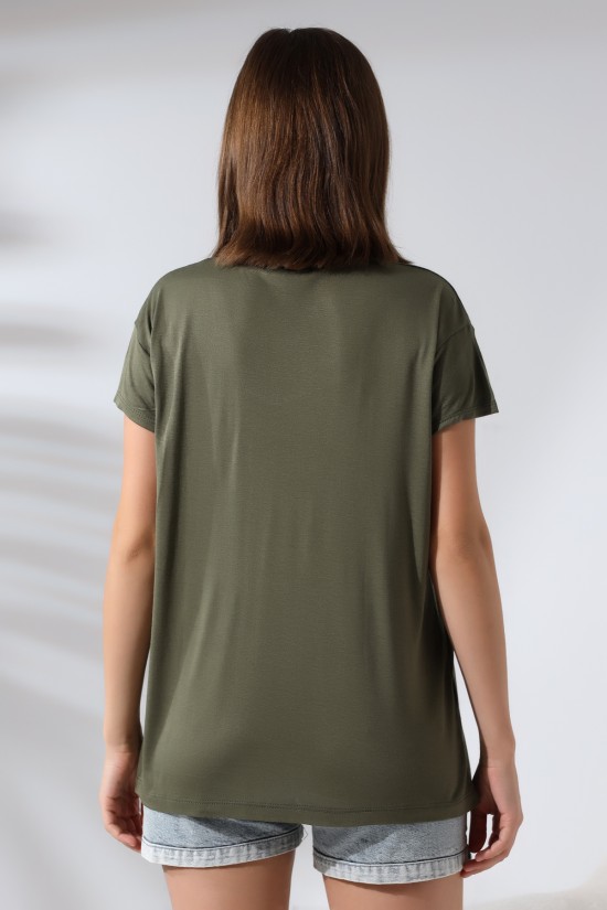 19410 BAYAN KISA KOL SALAŞ V YAKA VSK TSHIRT 19410 BAYAN KISA KOL SALAŞ V YAKA VSK TSHIRT