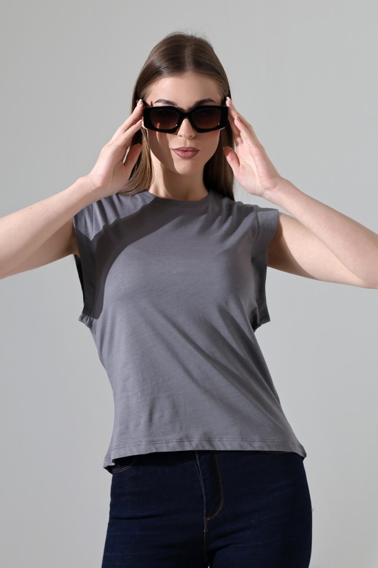 21572 BAYAN KOLSUZ GENİŞ KOL EVİ İÇ KAPAKLI ARKA ETEĞİ OVAL PAMUKLU TSHIRT 21572 BAYAN KOLSUZ GENİŞ KOL EVİ İÇ KAPAKLI ARKA ETEĞİ OVAL PAMUKLU TSHIRT