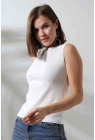 21561  KADIN KOLSUZ LİKRASIZ RİB PAMUKLU KOLSUZ ATLET 