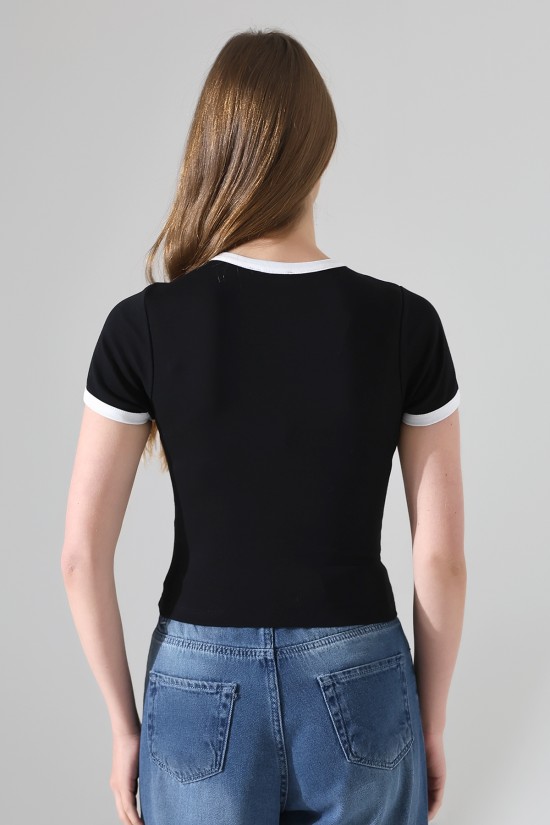 21832 KADIN FULL LYC PENYE KOMPAKT RİB.YAKA VE KOLAĞZI GARNİLİ BİSİKLET YAKA TSHIRT 21832 KADIN FULL LYC PENYE KOMPAKT RİB.YAKA VE KOLAĞZI GARNİLİ BİSİKLET YAKA TSHIRT