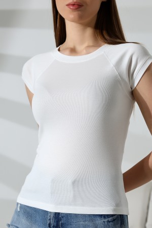 21890 KADIN RİB.YAKA VE KOLAĞZI BİYELİ REGLAN KOL KARYOKALI BİSİKLET YAKA TSHIRT 21890 KADIN RİB.YAKA VE KOLAĞZI BİYELİ REGLAN KOL KARYOKALI BİSİKLET YAKA TSHIRT