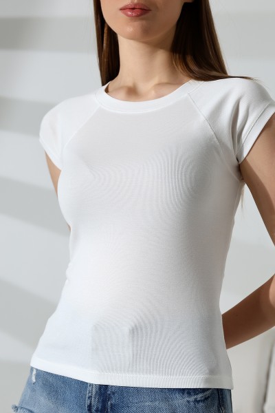 21890 KADIN RİB.YAKA VE KOLAĞZI BİYELİ REGLAN KOL KARYOKALI BİSİKLET YAKA TSHIRT 21890 KADIN RİB.YAKA VE KOLAĞZI BİYELİ REGLAN KOL KARYOKALI BİSİKLET YAKA TSHIRT