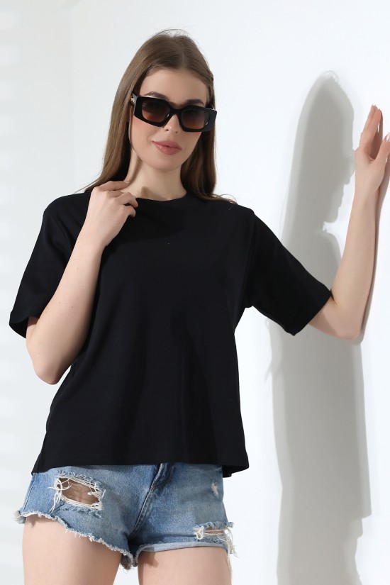 21964 KADIN PENYE COMP LİKRASIZ RİB PAMUKLU KISA KOL BİSİKLET YAKA TSHIRT 21964 KADIN PENYE COMP LİKRASIZ RİB PAMUKLU KISA KOL BİSİKLET YAKA TSHIRT