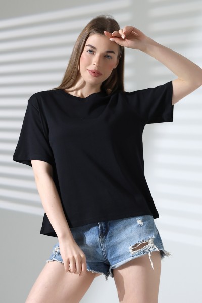 21964 KADIN PENYE COMP LİKRASIZ RİB PAMUKLU KISA KOL BİSİKLET YAKA TSHIRT 21964 KADIN PENYE COMP LİKRASIZ RİB PAMUKLU KISA KOL BİSİKLET YAKA TSHIRT