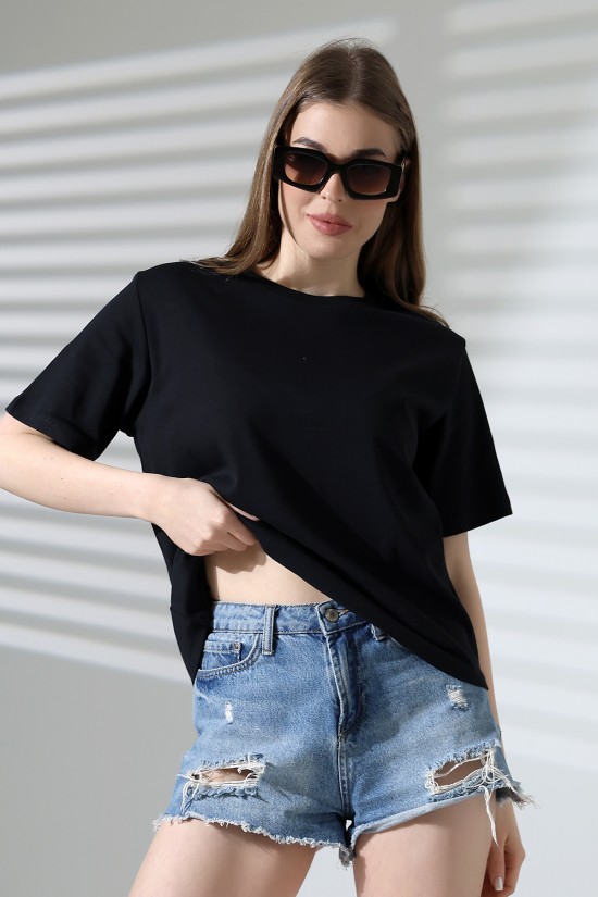 21964 KADIN PENYE COMP LİKRASIZ RİB PAMUKLU KISA KOL BİSİKLET YAKA TSHIRT 21964 KADIN PENYE COMP LİKRASIZ RİB PAMUKLU KISA KOL BİSİKLET YAKA TSHIRT