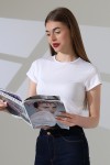 21974 KADIN FULL LYC MİKRO BİSİKLET YAKA TSHIRT 21974 KADIN FULL LYC MİKRO BİSİKLET YAKA TSHIRT