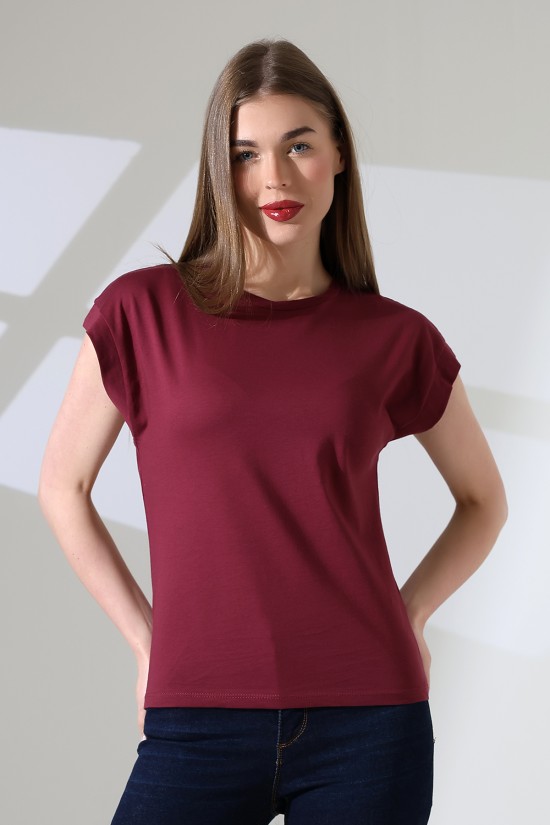 21979 KADIN BİSİKLET YAKA KOL EVİ PARÇALI TSHIRT 21979 KADIN BİSİKLET YAKA KOL EVİ PARÇALI TSHIRT