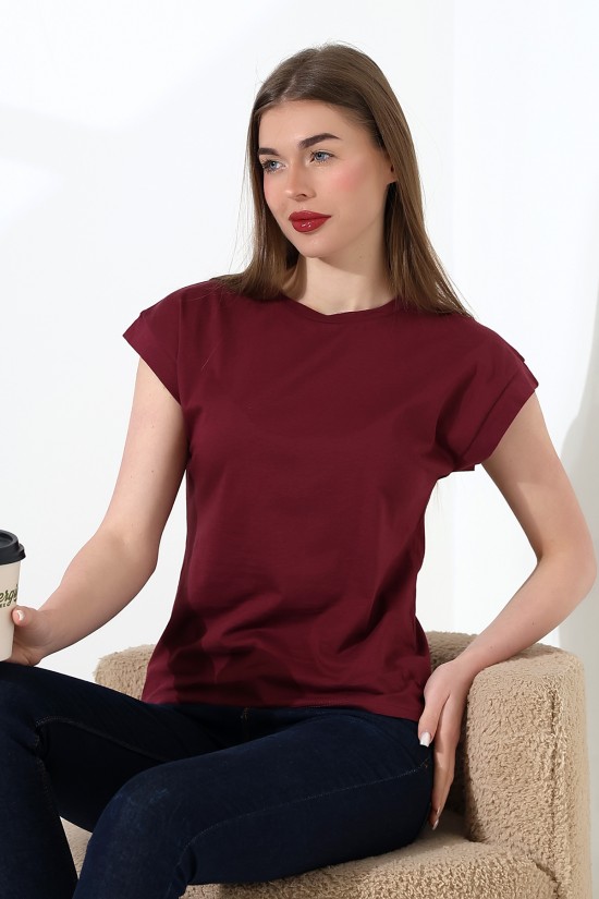 21979 KADIN BİSİKLET YAKA KOL EVİ PARÇALI TSHIRT 21979 KADIN BİSİKLET YAKA KOL EVİ PARÇALI TSHIRT