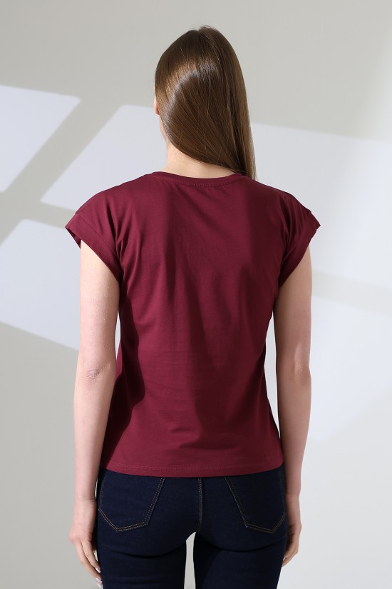 21979 KADIN BİSİKLET YAKA KOL EVİ PARÇALI TSHIRT 21979 KADIN BİSİKLET YAKA KOL EVİ PARÇALI TSHIRT