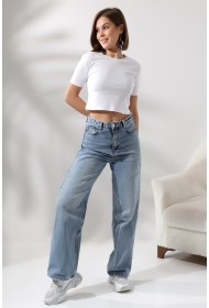 21560 KADIN PENYE COMP LİKRASIZ RİB PAMUKLU BİSİKLET YAKA CROP TSHIRT 21560 KADIN PENYE COMP LİKRASIZ RİB PAMUKLU BİSİKLET YAKA CROP TSHIRT