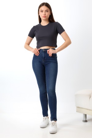 21560 KADIN PENYE COMP LİKRASIZ RİB PAMUKLU BİSİKLET YAKA CROP TSHIRT 21560 KADIN PENYE COMP LİKRASIZ RİB PAMUKLU BİSİKLET YAKA CROP TSHIRT