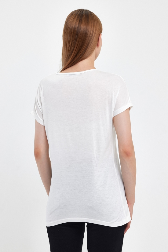 20345 YES KIRIK BASK.BAYAN KISA KOLU BEDENDE SALAŞ VSK TSHIRT 20345 YES KIRIK BASK.BAYAN KISA KOLU BEDENDE SALAŞ VSK TSHIRT