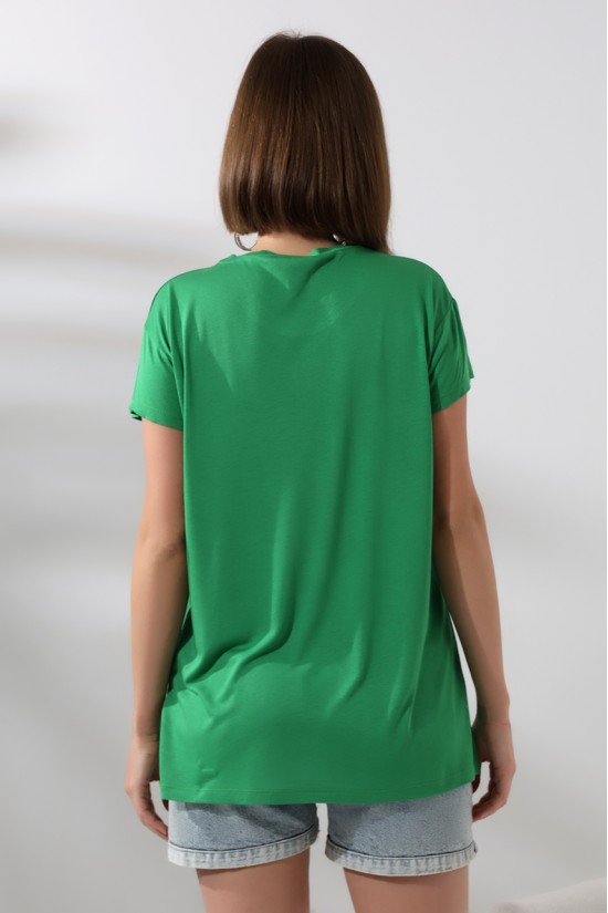 21256 KADIN KISA KOL SALAŞ BİSİKLET YAKA VSK TSHIRT 21256 KADIN KISA KOL SALAŞ BİSİKLET YAKA VSK TSHIRT