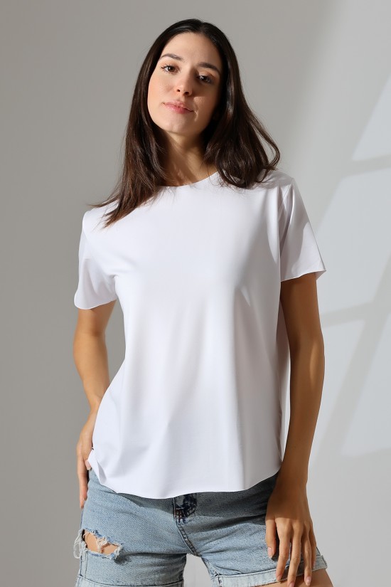 21638 KADIN MİKROPOLY GENİŞ BİSİKLET YAKA KISA KOLU VE ETEĞİ DİKİŞSİZ MİKROFAY TSHIRT 21638 KADIN MİKROPOLY GENİŞ BİSİKLET YAKA KISA KOLU VE ETEĞİ DİKİŞSİZ MİKROFAY TSHIRT