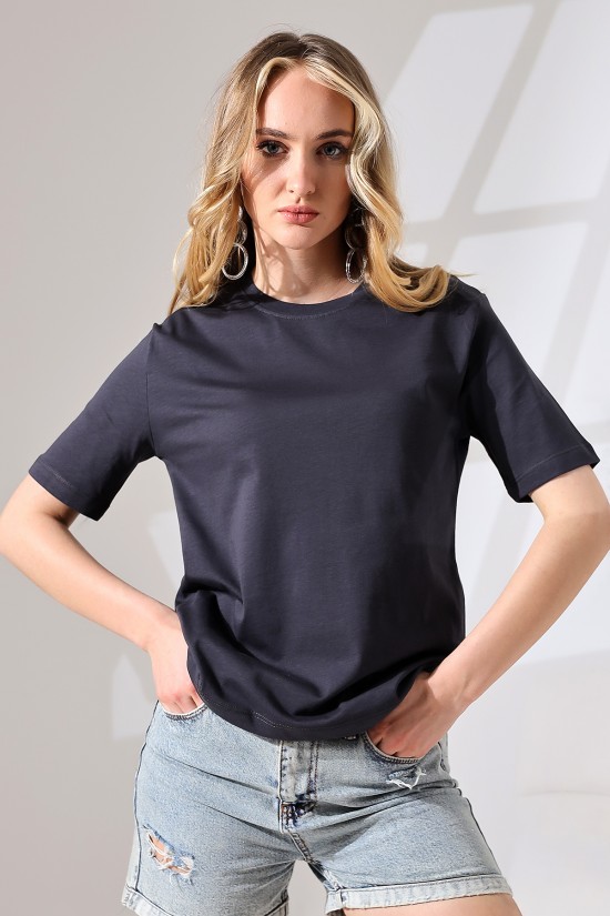 21666 KADIN KALIN FAYN PENYE COMPACK KISA KOL TSHIRT 21666 KADIN KALIN FAYN PENYE COMPACK KISA KOL TSHIRT