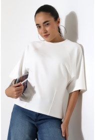 22152 KADIN SALAŞ REGLAN YARIM KOL ÖN VE ARKA BEDEN DİKEY PENSLİ BİSİKLET YAKA DOUBLEFAE YUMUŞAK DOKU TSHIRT 22152 KADIN SALAŞ REGLAN YARIM KOL ÖN VE ARKA BEDEN DİKEY PENSLİ BİSİKLET YAKA DOUBLEFAE YUMUŞAK DOKU TSHIRT